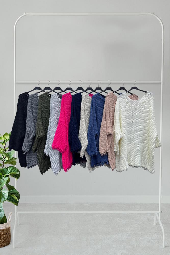 Crochet Pattern Acrylic Jumper