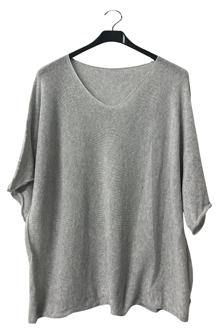 Plain Fine-Knit Texture Cotton Top