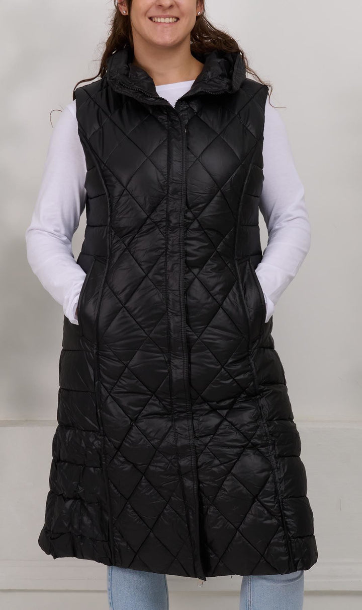 Plain Quilted Padded Nylon Gilet