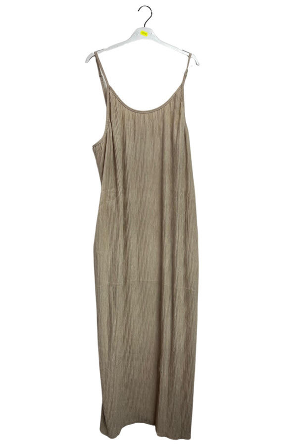 Plain Two Side Pockets Spaghetti Straps Dress