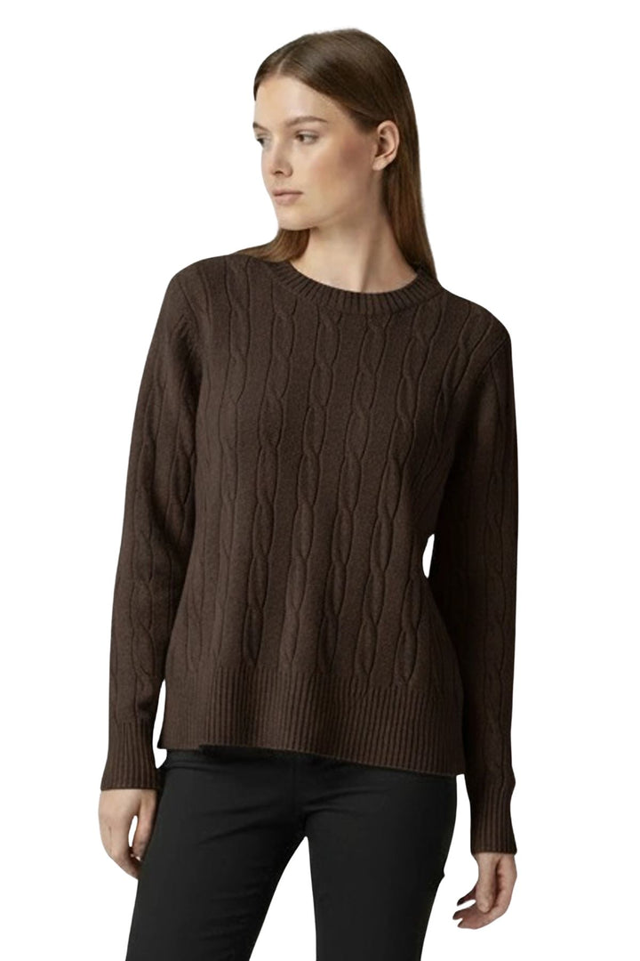 Twisted Rope Like Knitted Texture Soft Tunic Jumper