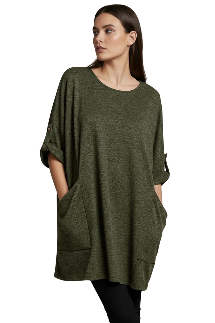 subtle heathered everyday top wholesale
