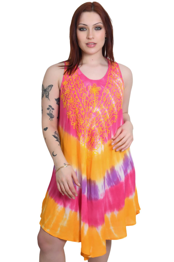 Tiedye Print Umbrela Dress