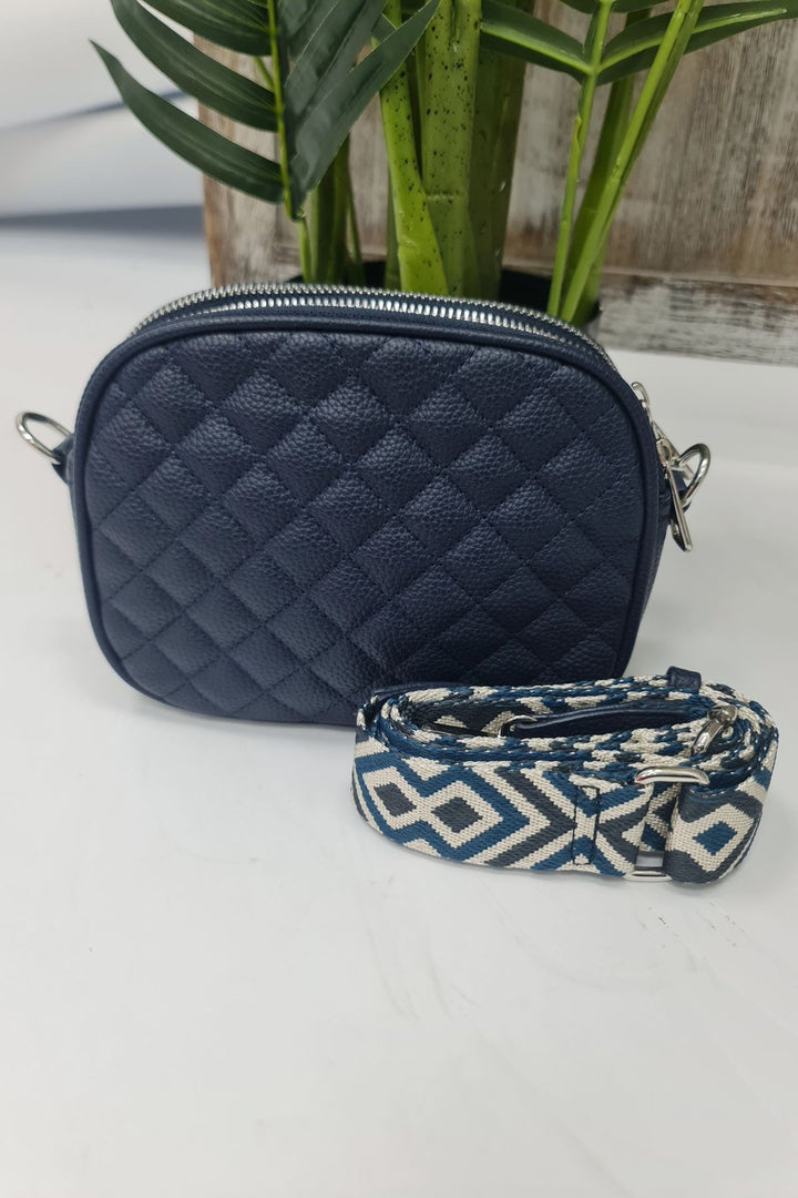 Square Pattern Starp Shoulder Bag