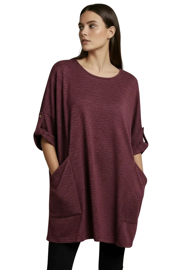 wholesale heathered tunic for shops
