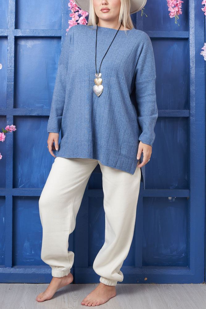Plain Dipped Hem Top
