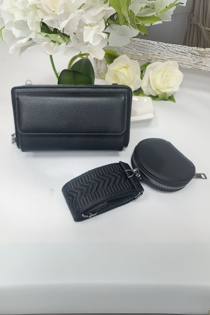 Adjustable Strap Coin Pouch Crossbody Bag