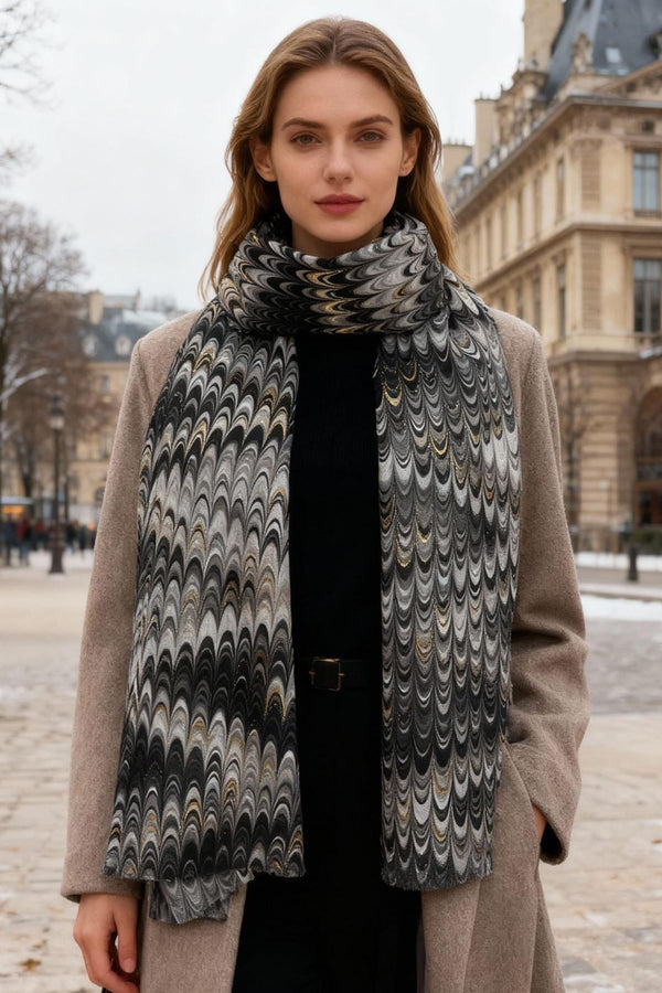 Abstract Allover Print Scarves