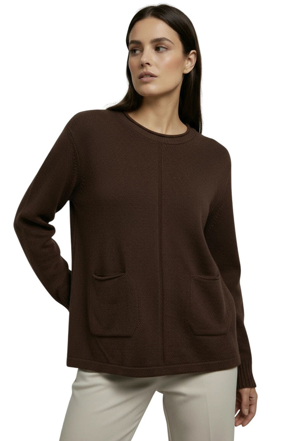 Plain Soft Feel Two Front Pockets Top