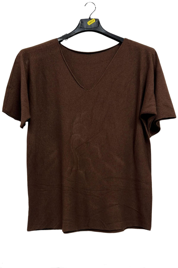 Plain Soft Knit Tunic Top
