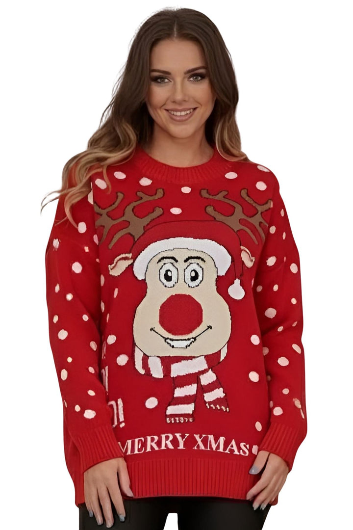 reindeer christmas jumper womens
