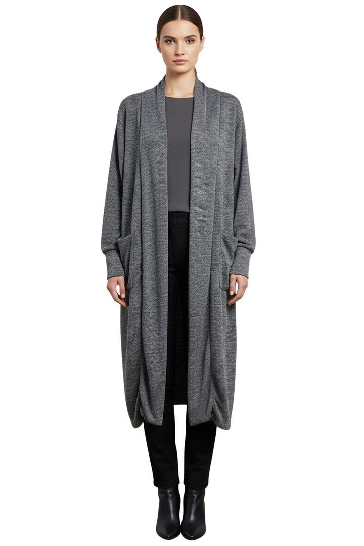neutral longline cardigan for fashion stores
