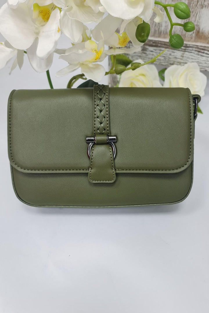 Buckle Detail Crossbody Bag
