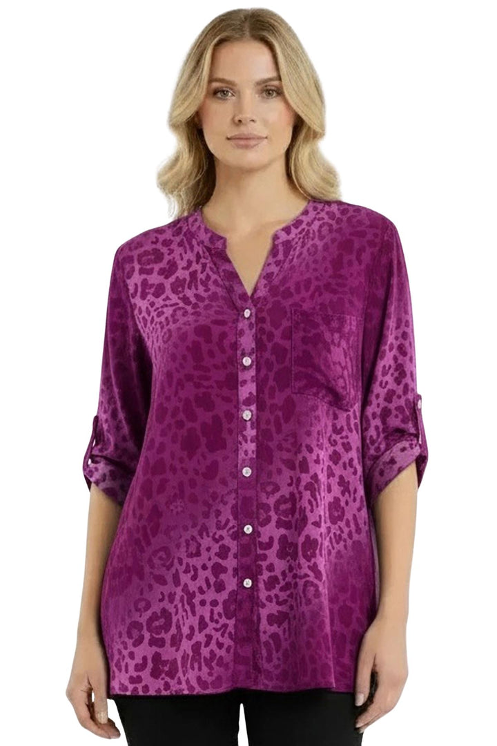 wholesale leopard print pocket shirt
