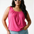 Plain Elasticated Hem Top — view 18