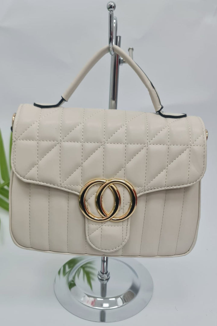Quilted Top Handle Hand Bag