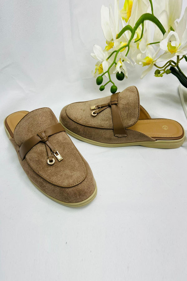 Mules Slip On Tassel Shoes