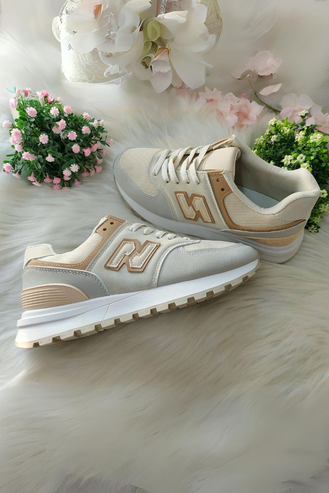 Women Soft Sole Lace Up Suede Trainers