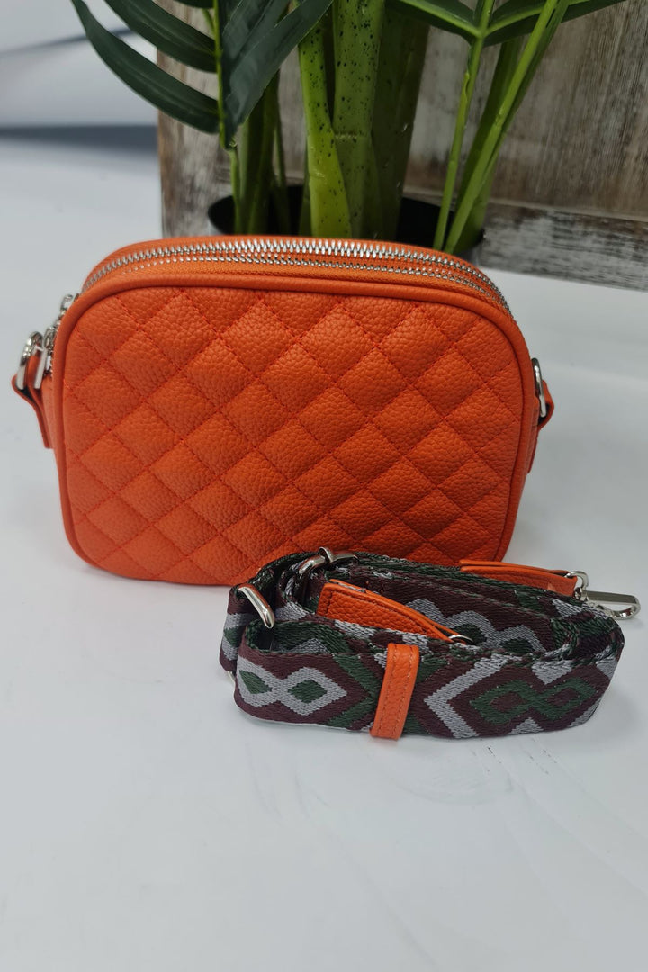 Square Pattern Starp Shoulder Bag