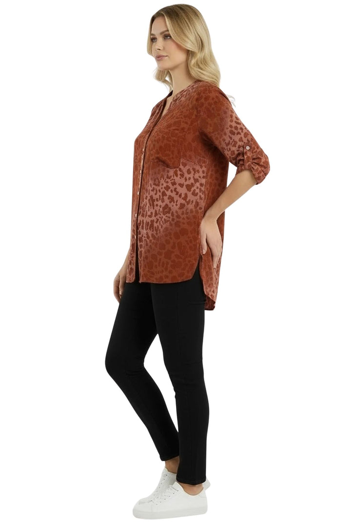 leopard print long sleeve shirt wholesale
