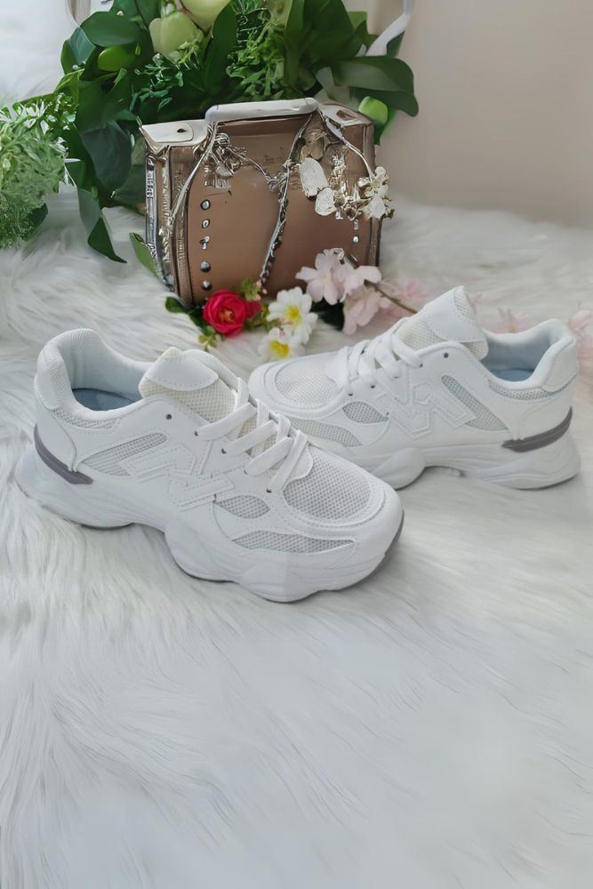 Chunky Soft Feel Lace Up Trainer
