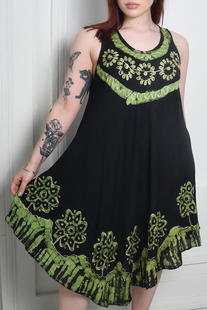 Flower Print Umbrela Dress