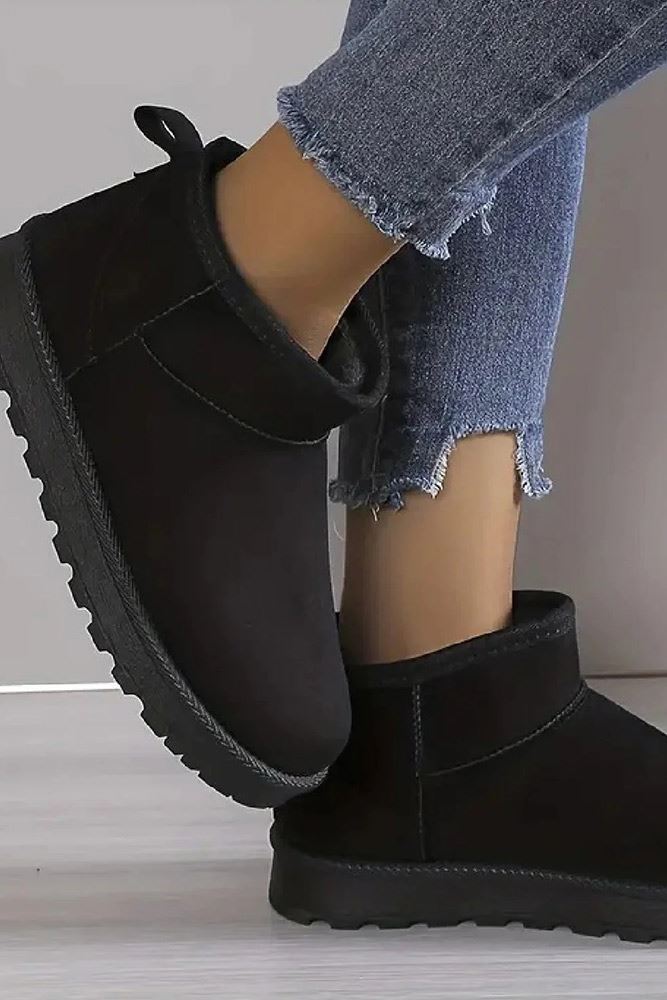 Cozy Platform Mini Ankle Boot