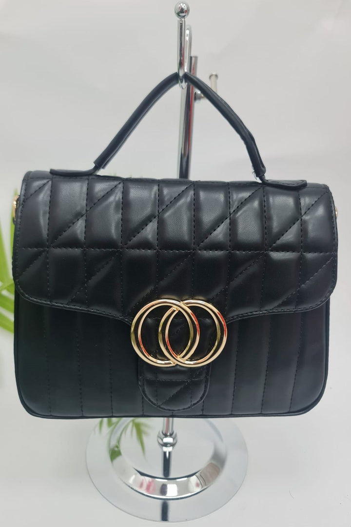 Quilted Top Handle Hand Bag