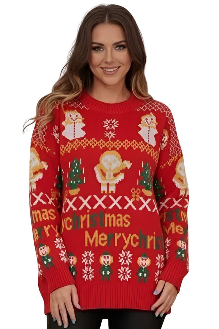 plus size xmas knitted jumper

