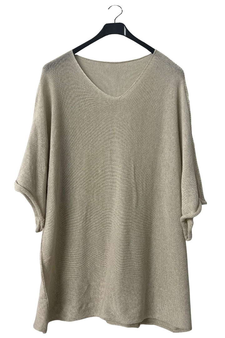 Plain Fine-Knit Texture Cotton Top