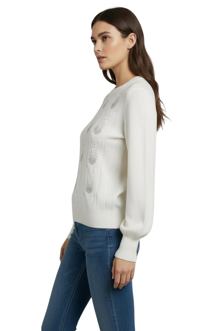 long sleeve crew neck tunic jumper
