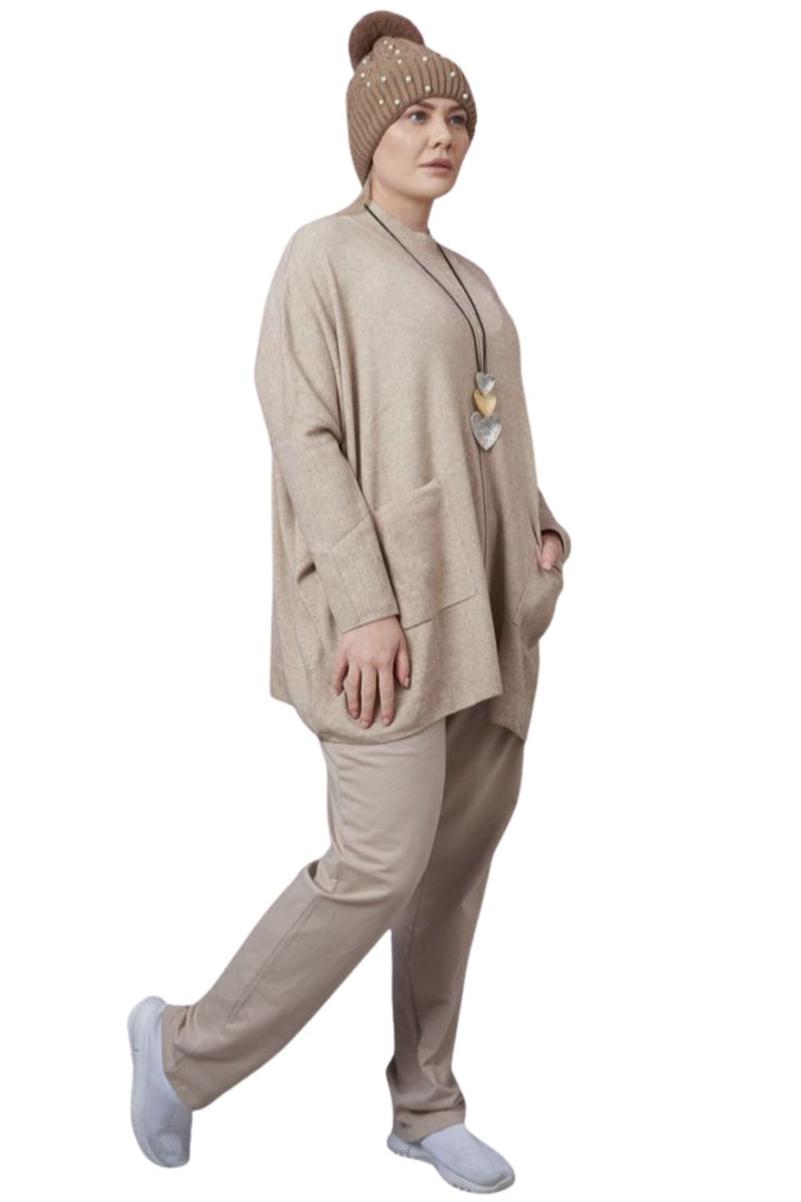ladies knitted pocket jumper