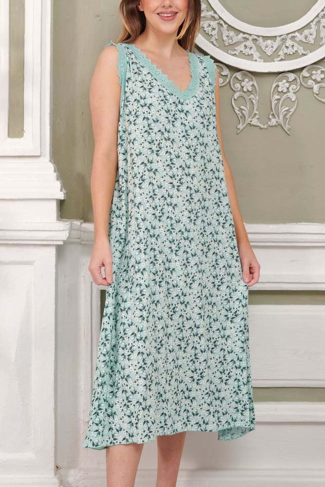 Floral Print Viscose Dress