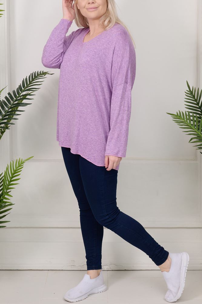Plain Tunic Viscose Top