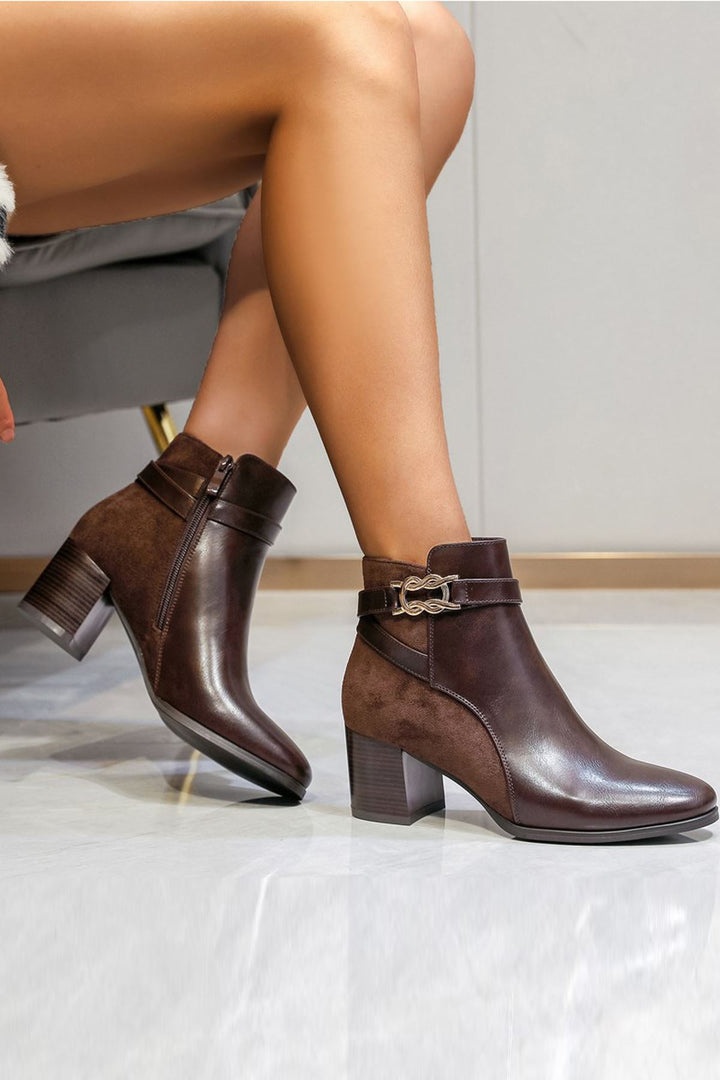 Block Heel Ankle Shoes