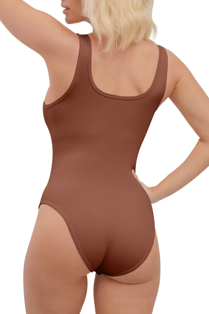 Special Price Plain Seamless Ribbed Bodysuit