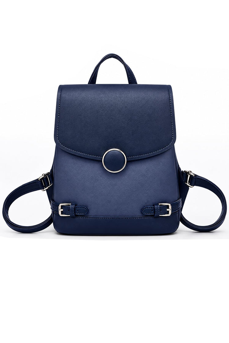 adjustable strap backpack with flap closure