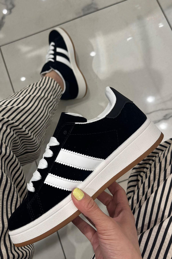 suede Gum Sole Lace Up Trainer
