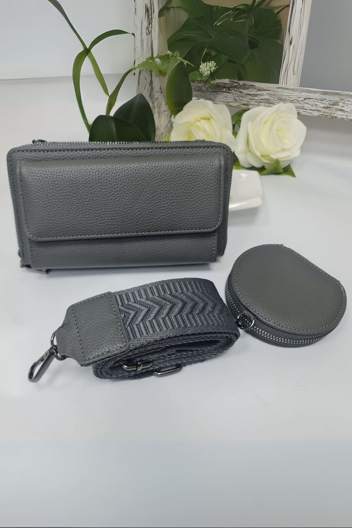 Adjustable Strap Coin Pouch Crossbody Bag