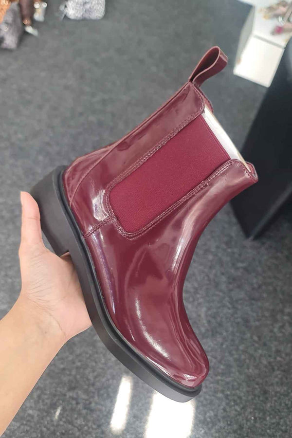 Elastic Side Panels Ankle Shoes