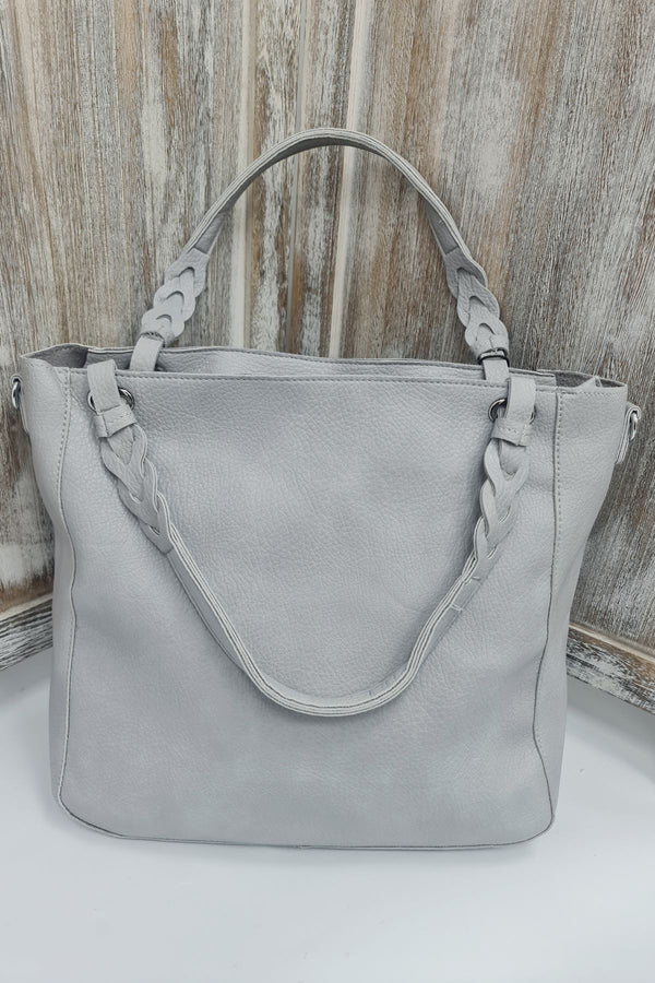 Tote Braided Handle Shoulder Bag