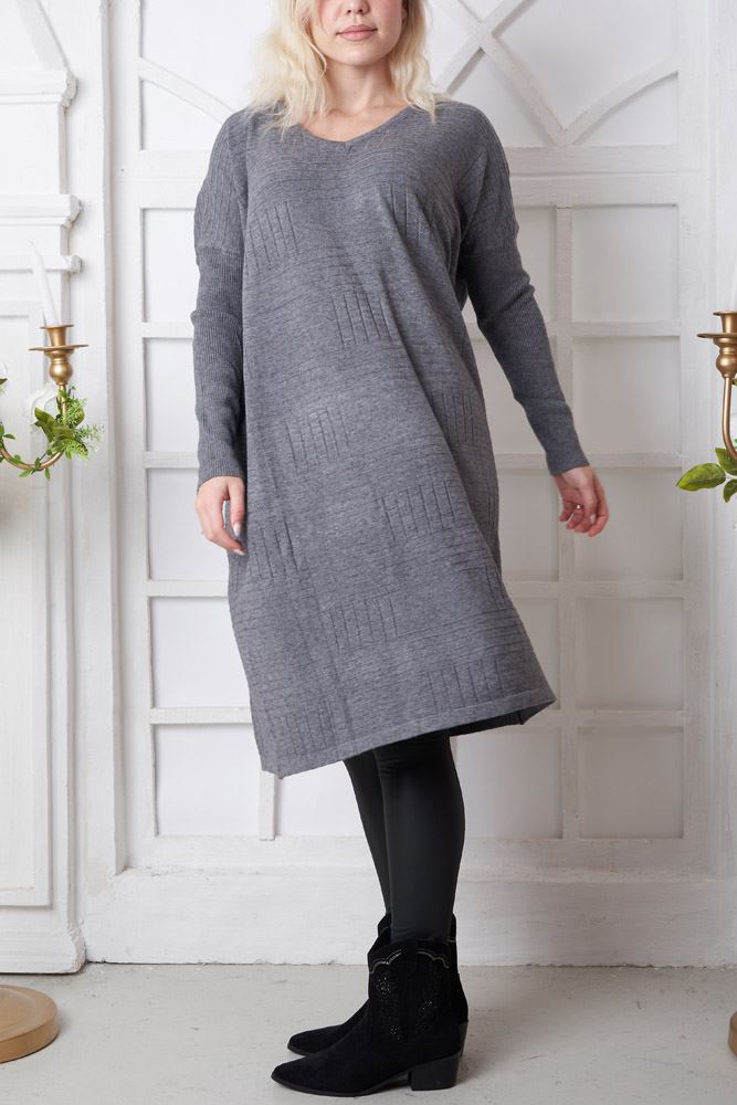 Stripe Pattern Knitted Dress
