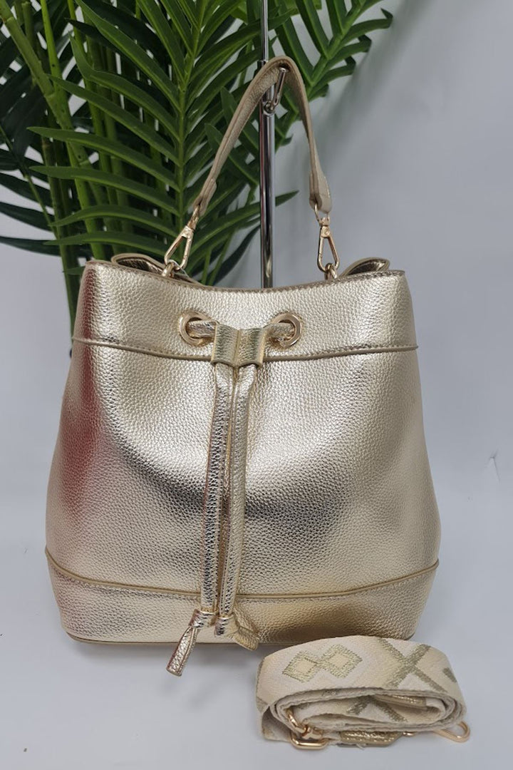 Adjustable Strap Drawstring Shoulder Bag