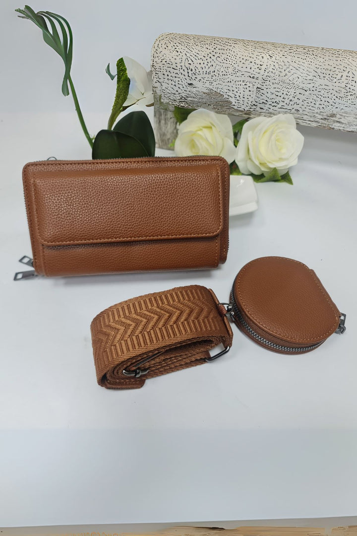 Adjustable Strap Coin Pouch Crossbody Bag