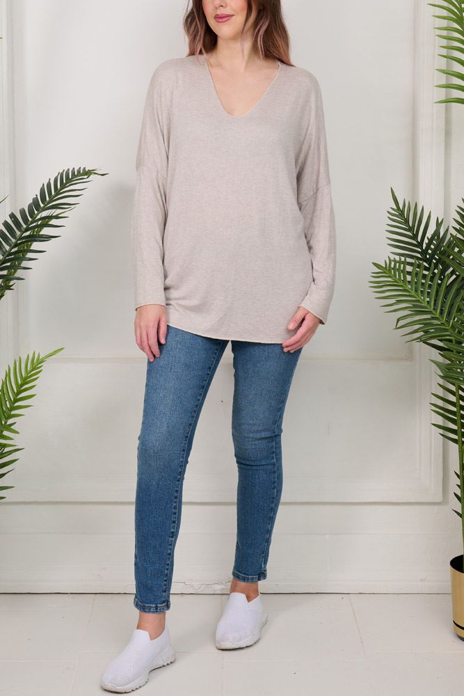 Plain Tunic Viscose Top