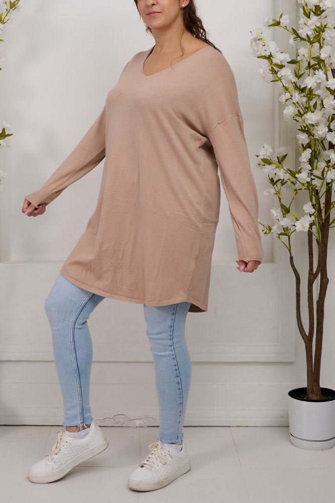 Plain knit Viscose Top