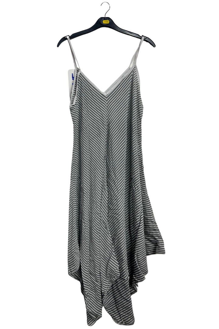 Diagonal Stripe Print Spaghetti Strap Dress