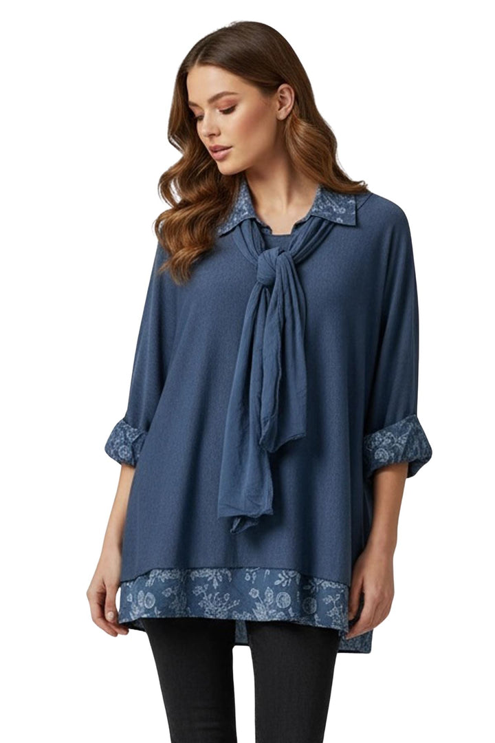 wholesaleshopping floral scarf cotton top
