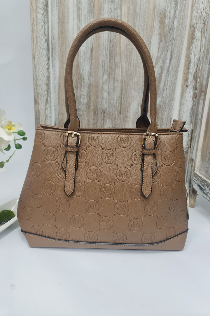 Adjustable Strap Two Handle Shoulder Bag