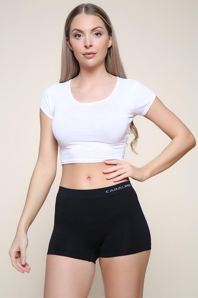 High waist boxer shorts for women